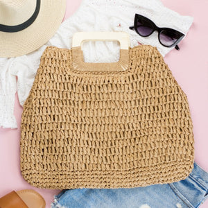 Oversized Straw Tote-1