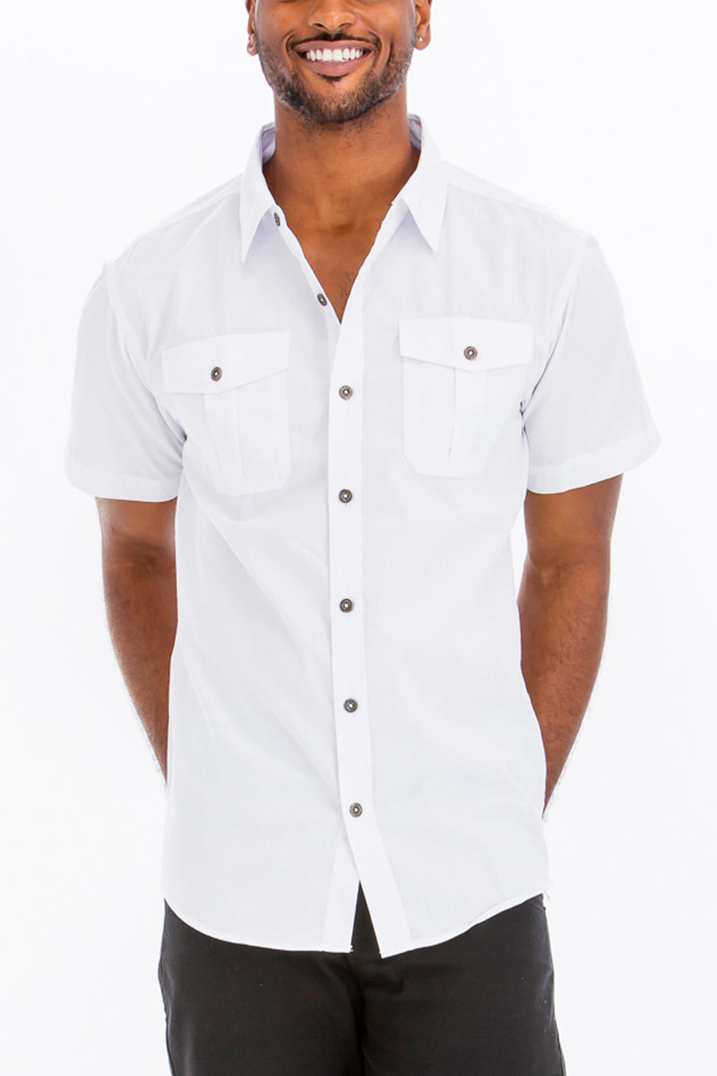 Classic Two Pocket Button Down-0