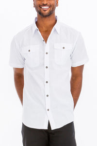 Classic Two Pocket Button Down-0