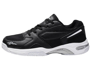 Men's High Arch Firm Support All-In-One Black Walking Shoes, Comfort & Performance Style-12