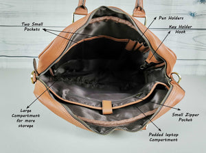 Leather Messenger Bag Men-4