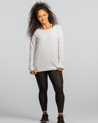 Hello Sunshine UPF Long Sleeve – No Headlights White-2