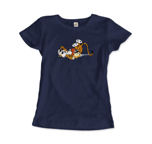 Calvin and Hobbes Laughing on the Floor T-Shirt-9