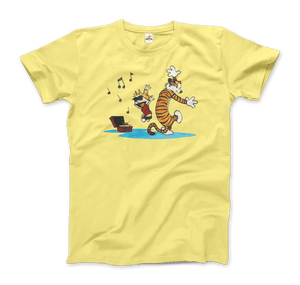 Calvin and Hobbes Laughing on the Floor T-Shirt-12