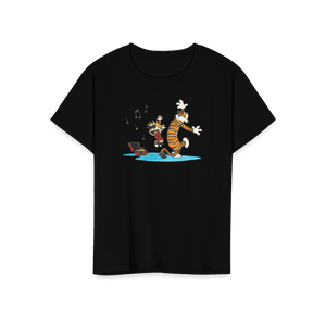 Calvin and Hobbes Laughing on the Floor T-Shirt-17