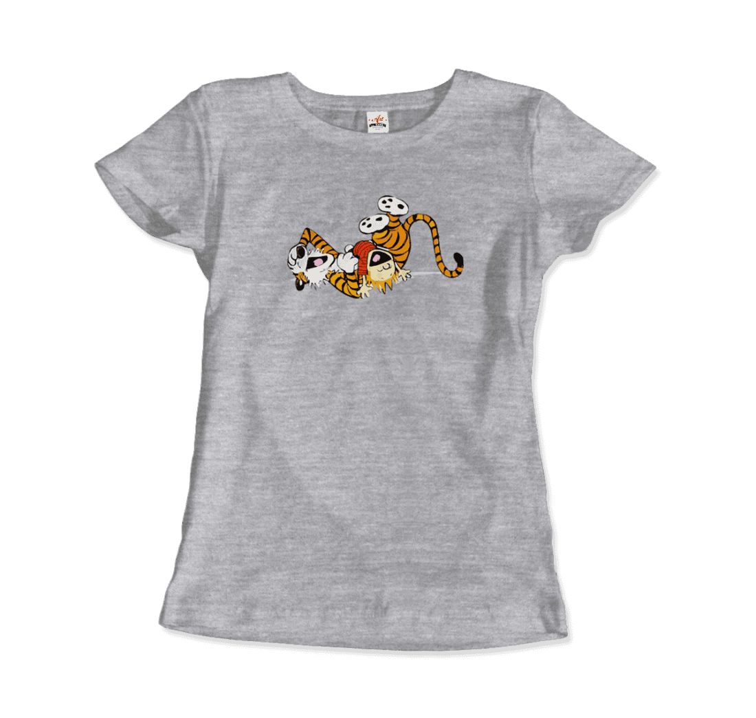 Calvin and Hobbes Laughing on the Floor T-Shirt-10