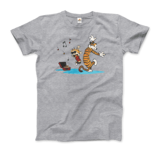 Calvin and Hobbes Laughing on the Floor T-Shirt-4