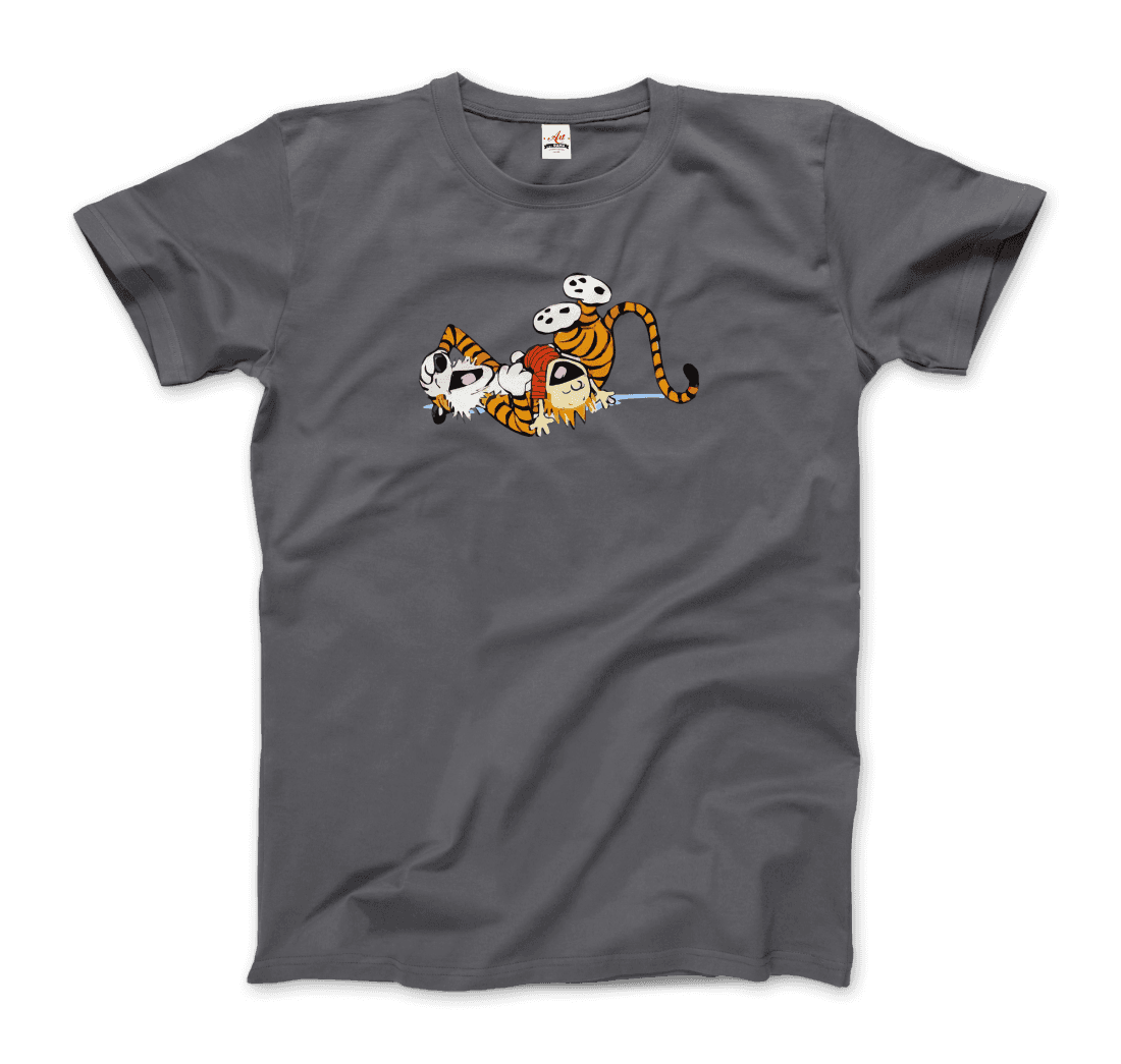 Calvin and Hobbes Laughing on the Floor T-Shirt-18