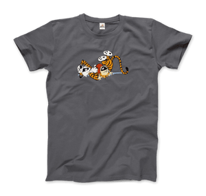Calvin and Hobbes Laughing on the Floor T-Shirt-18