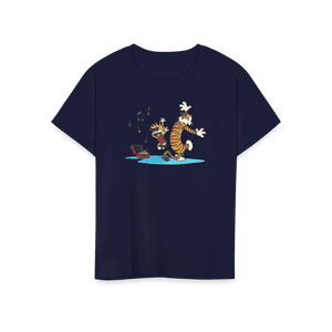 Calvin and Hobbes Laughing on the Floor T-Shirt-16