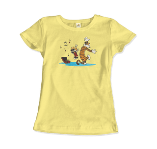 Calvin and Hobbes Laughing on the Floor T-Shirt-13