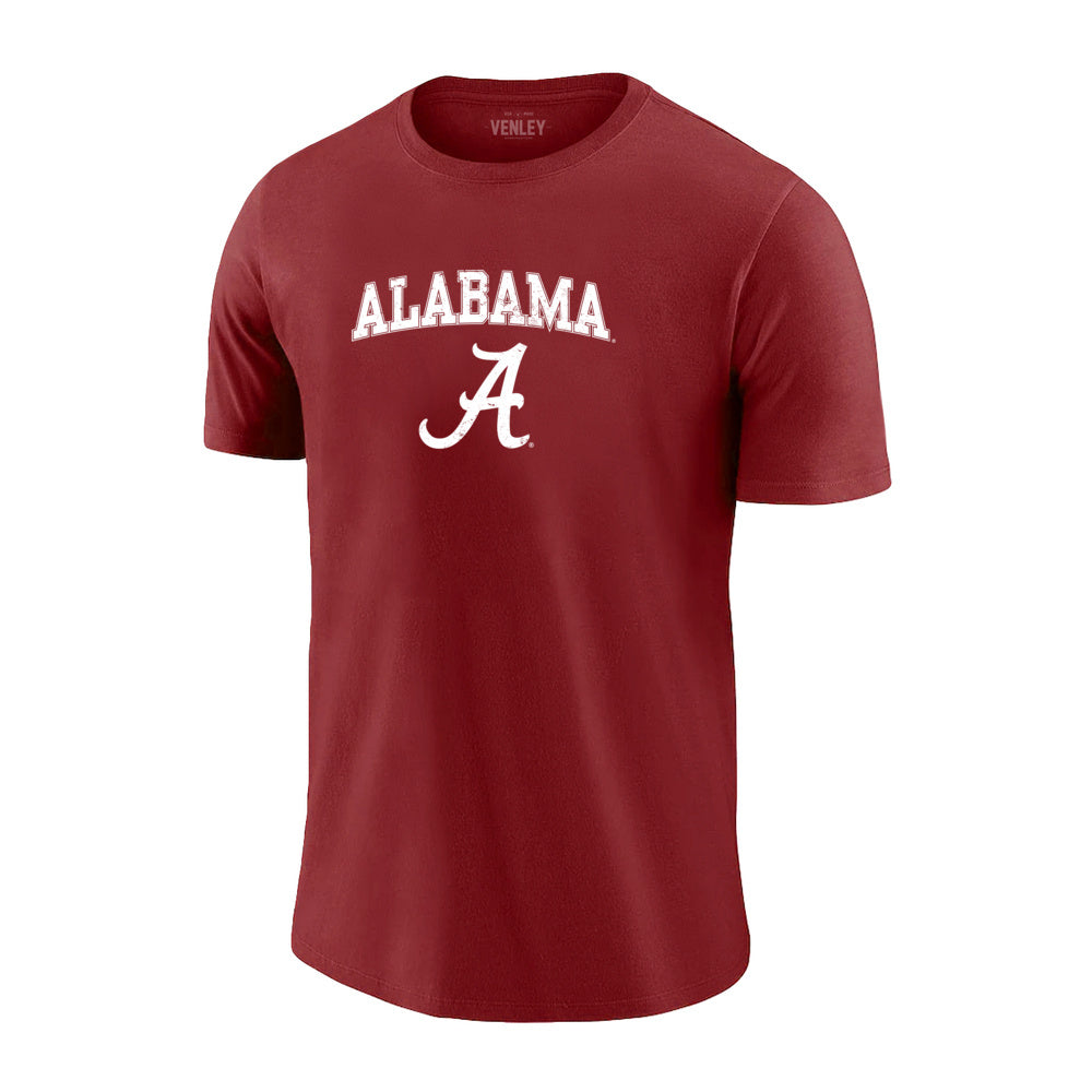 Alabama Crimson Tide Letter Logo Premium Tee - Team Spirit Store USA 