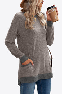 Heathered Slit Top with Pockets - Team Spirit Store USA 