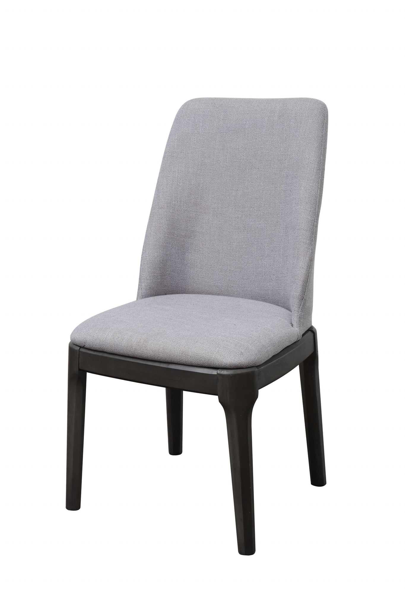 Light Gray Linen Upholstered Seat and Oak Wood Side Chair - Team Spirit Store USA 