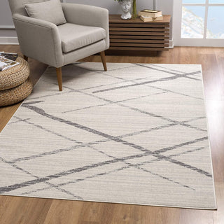 2' x 4' Gray Modern Abstract Pattern Area Rug - Team Spirit Store USA 