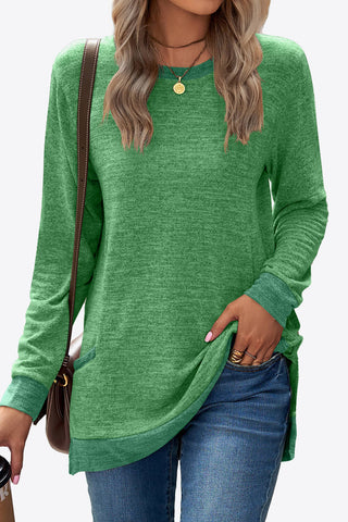 Heathered Slit Top with Pockets - Team Spirit Store USA 