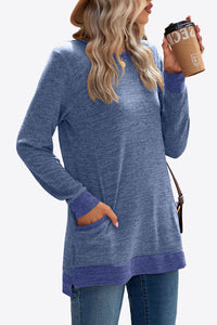 Heathered Slit Top with Pockets - Team Spirit Store USA 