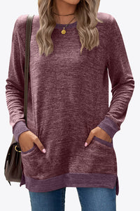 Heathered Slit Top with Pockets - Team Spirit Store USA 