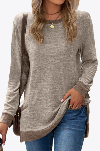 Heathered Slit Top with Pockets - Team Spirit Store USA 