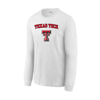 Texas Tech Red Raiders Letter Logo Long Sleeve Tee - Team Spirit Store USA 