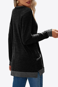 Heathered Slit Top with Pockets - Team Spirit Store USA 