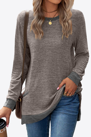 Heathered Slit Top with Pockets - Team Spirit Store USA 