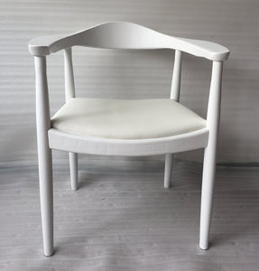 Embla Chair - White & White Leather - Team Spirit Store USA 