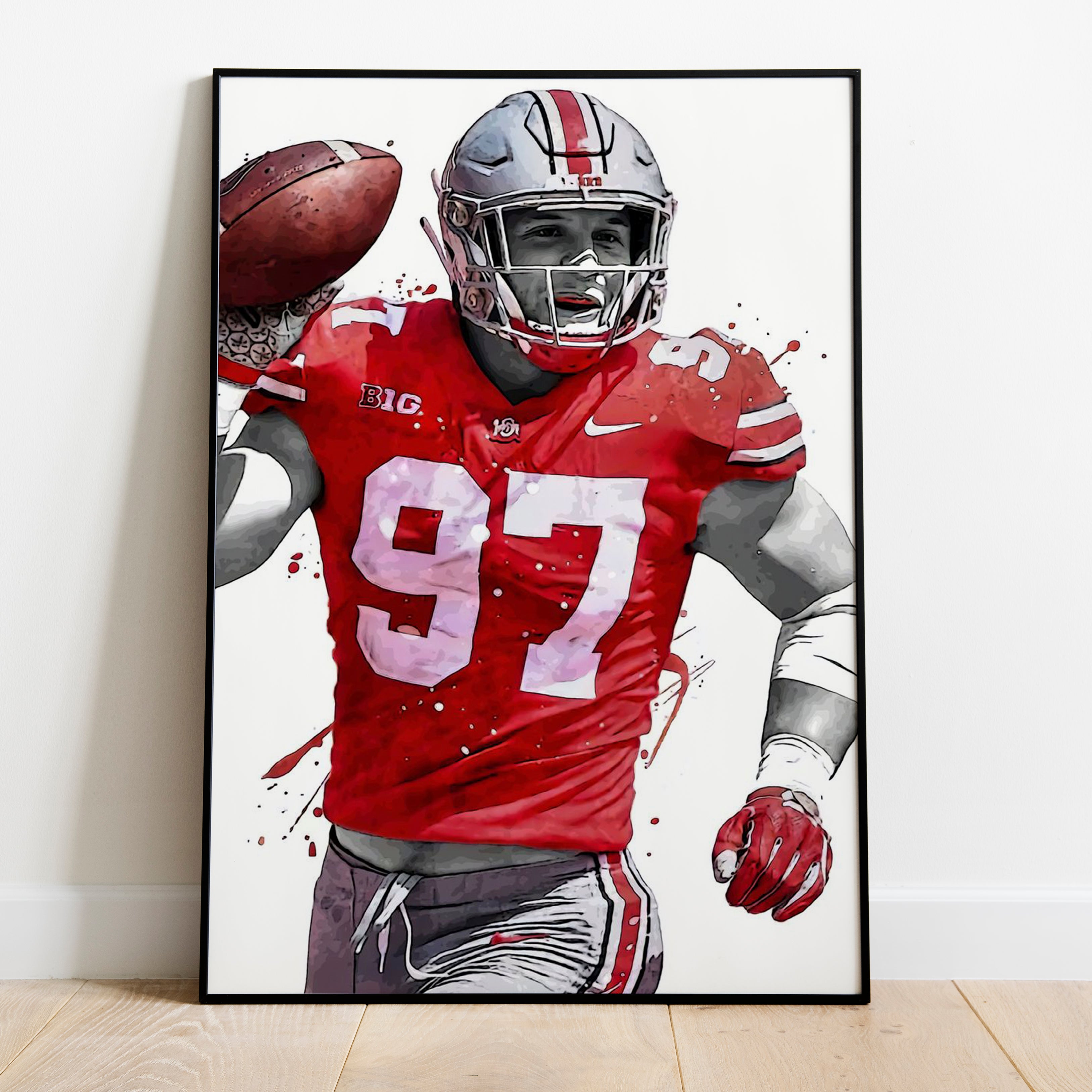 Nick Bosa - A3 = 12x16'