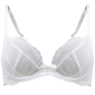 Sheer Plunge Bra Gossard Superboost Lace White - Team Spirit Store USA 